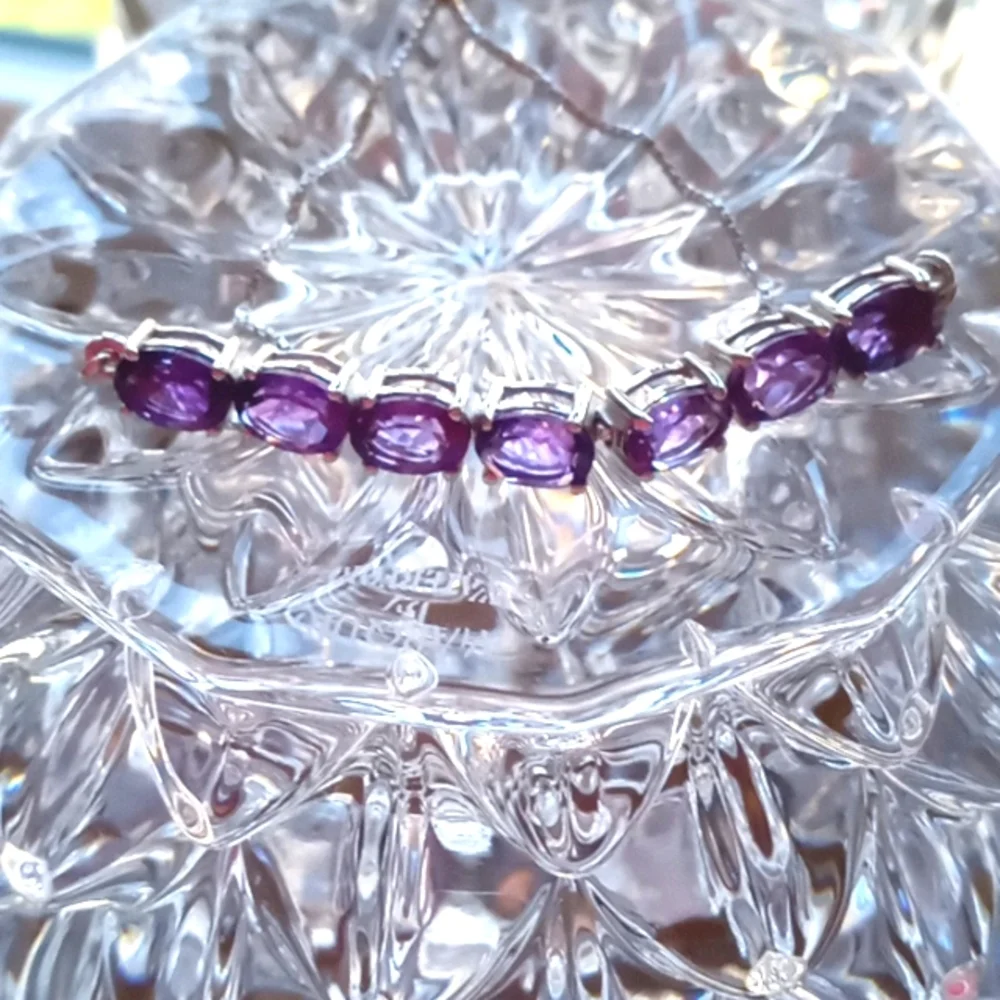 AMETHYST BOLO BRACELET - Picture 1 of 9